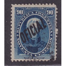 ARGENTINA SERVICIO OFICIAL GJ 029 ESTAMPILLA USADA U$ 31